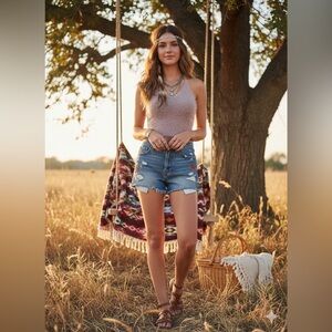 Love Republic Eyelash Knit Crop Top - Boho Chic Mauve